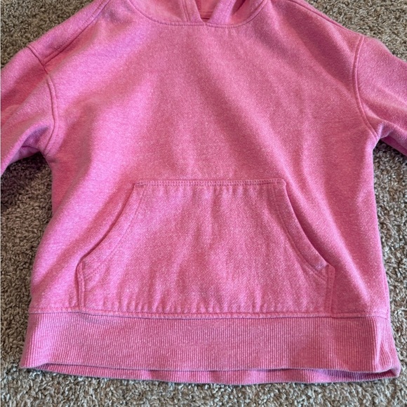 Cat & Jack Pink Kids Hoodie Pink Long Sleeve Hoodie w/ Pocket– Girl Size XS 4/5 - Picture 3 of 6